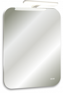 Зеркало AQUANIKA Basic Light 800х550мм светильник, выключатель, часы, датчик движения AQBL5580RU08