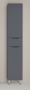 Stile Line мебель для ванной Пенал «Остин-1» 360 см напольный 1 ящик ЛЮКС ГРАФИТ SOFT PLUS