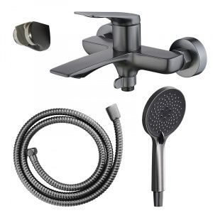Смеситель для ванны Azario Ларси с ручным душем, графит (AZ-K3049GR)
