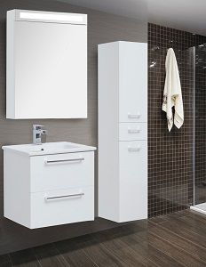 Dreja мебель для ванной GIO 60 белый глянец