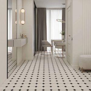 LB-Ceramics Керамогранит Октагон 6532-0010 30х30 черно-белый