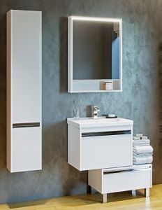 Акватон мебель для ванной КАПРИ 60 (белый глянцевый)