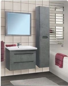 Vako Мебель для ванной Техно 60 подвесная бетон светлый