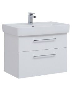 Dreja мебель для ванной Q MAX 80 белый глянец