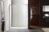 Душевая дверь Aquatek AQNAA6121-120 , двухэлементная, раздвижная 1200x2000,  профиль хром,стекло прозрачное