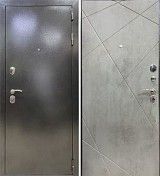 Дверь стальная  Marcus Мальта  антик серебро/бетон темный